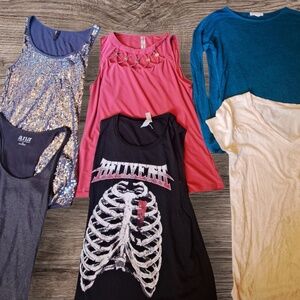 Death Pile Lot of 6 Women's Tops Size Small — Mixed Brands Reseller Bundle
